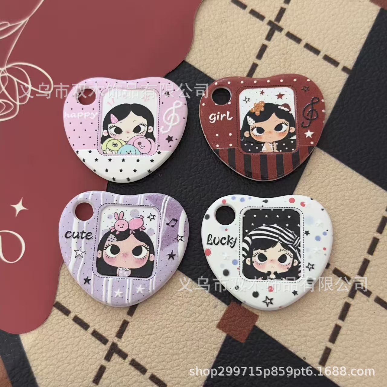 Phone Accessories Hanging - 10 peças de Contas com Relevo