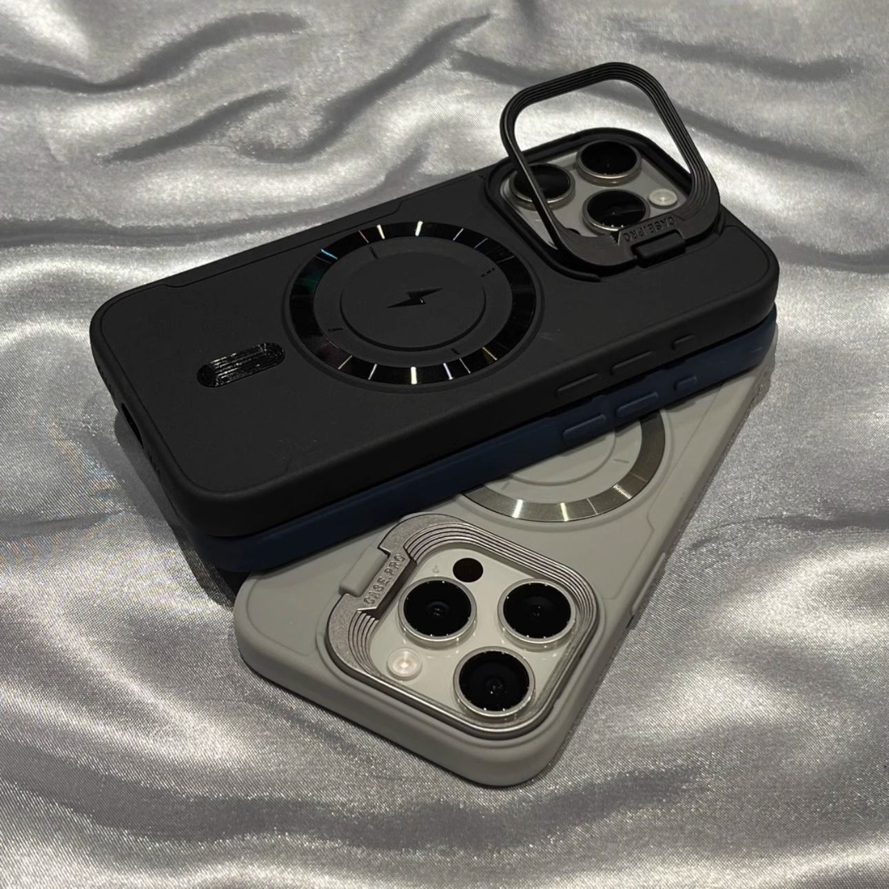 Phone Accessories Ring - Capa Magnética Antichoque Fosca com Anel
