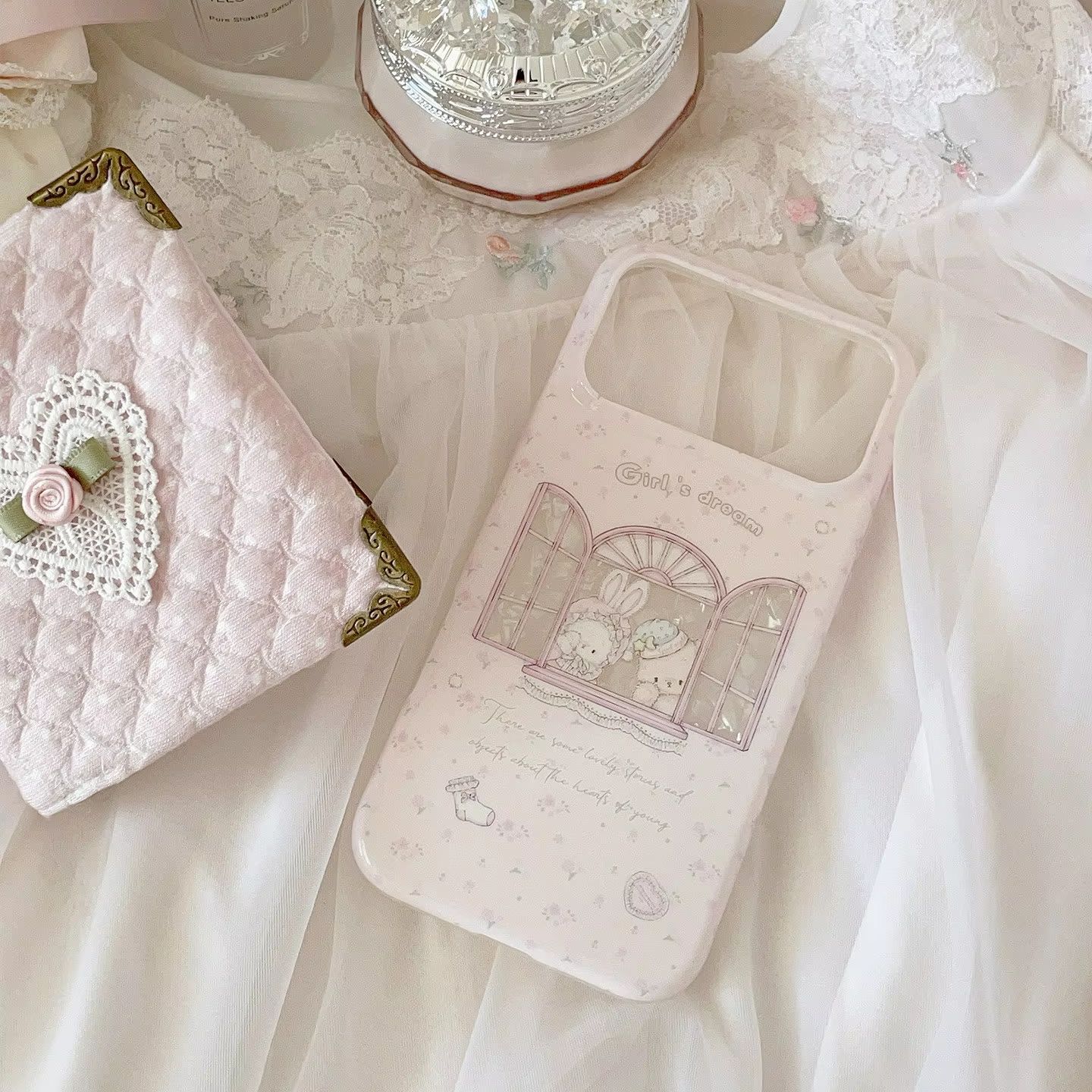 Phone Accessories For Girls - Capa de Celular Y2K Floral Rosa
