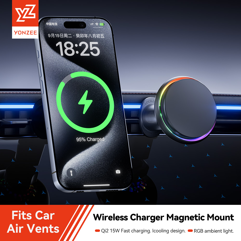 Qi2 Phone Accessories - Yz rgb carregador magnético sem fio