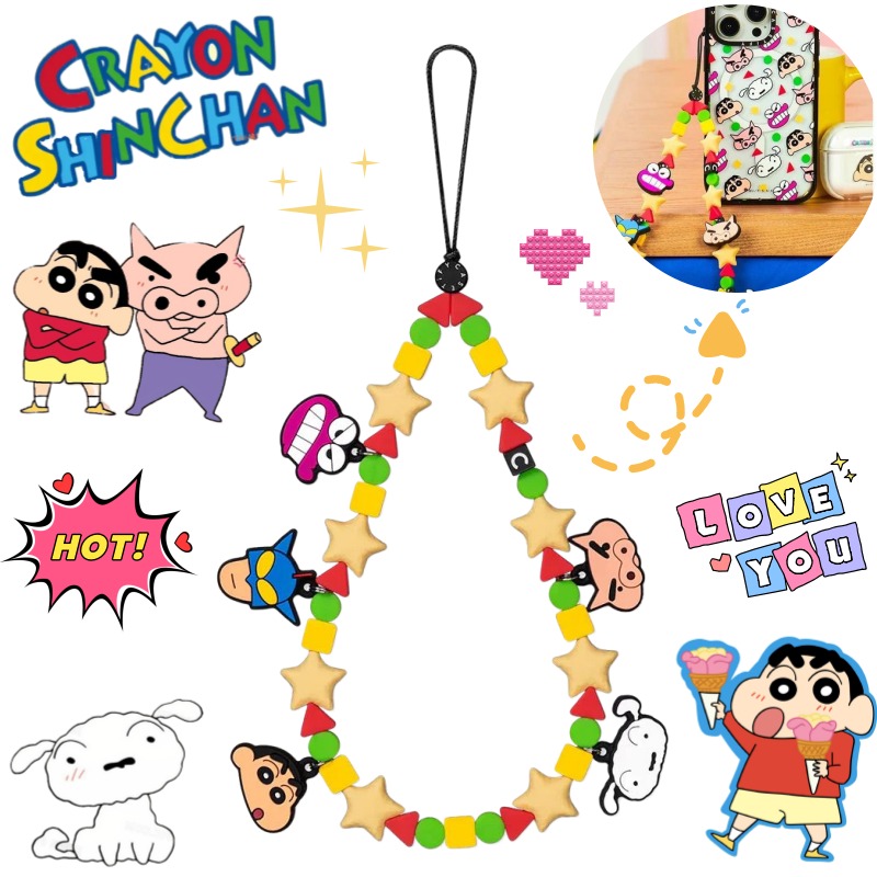 Phone Accessories Hanging - Novo Crayon Shin-chan Nohara Shinnosuke: Cordão