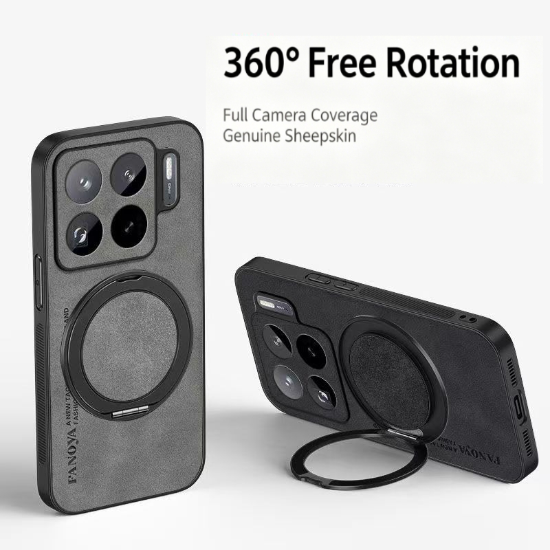 Phone Accessories Ring - Capa Magnética para Telefone em Couro