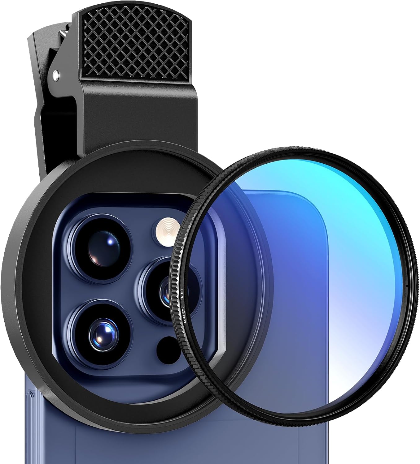 Lens Camera Clip - 52mm circular universal portátil polarizador lente