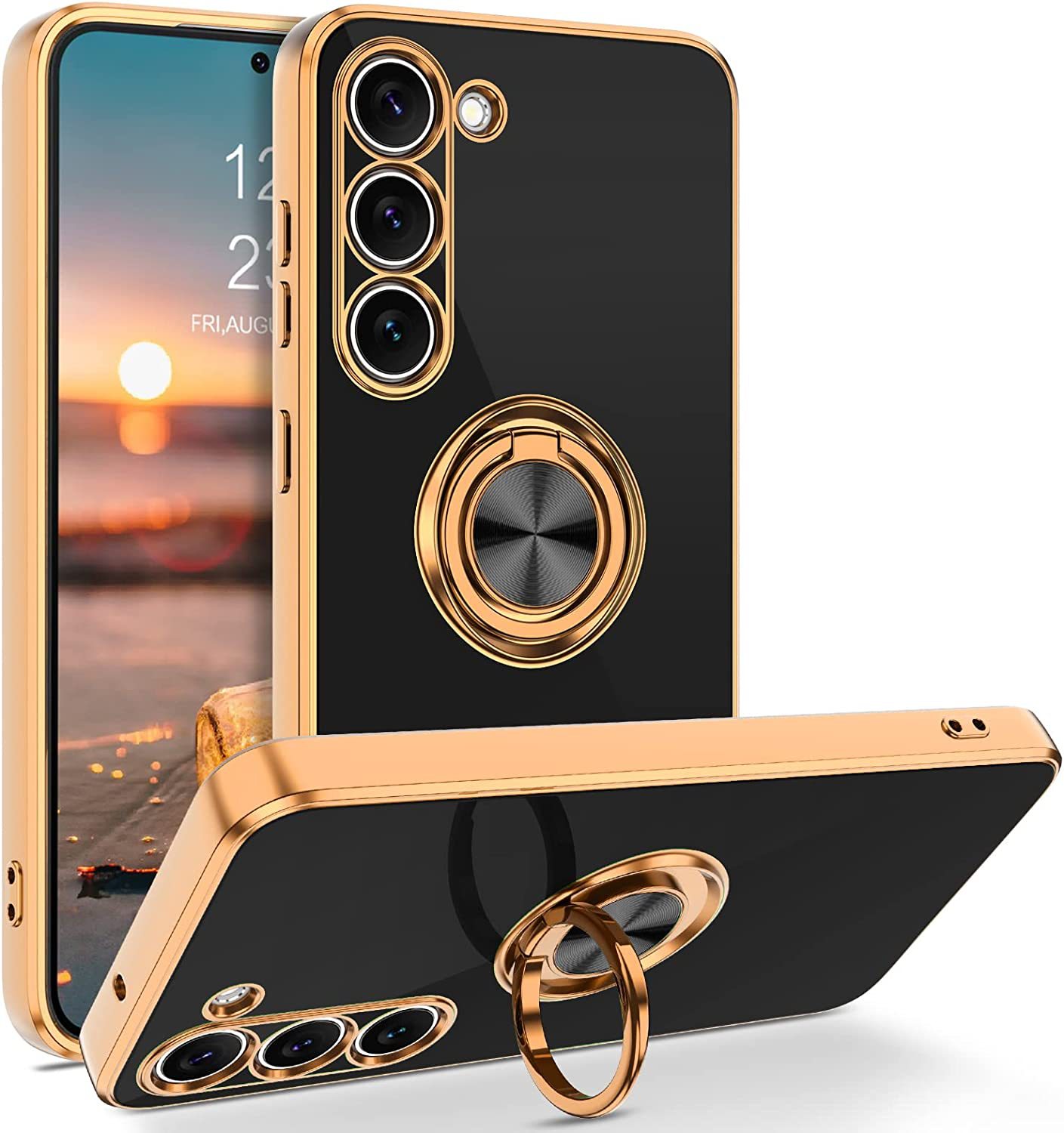 Phone Accessories Ring - Chapeamento de Luxo Magnético 360 °