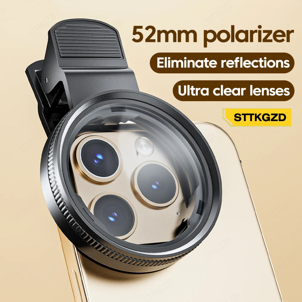 Lens Camera Clip - Novo 52mm cpl filtro de lente