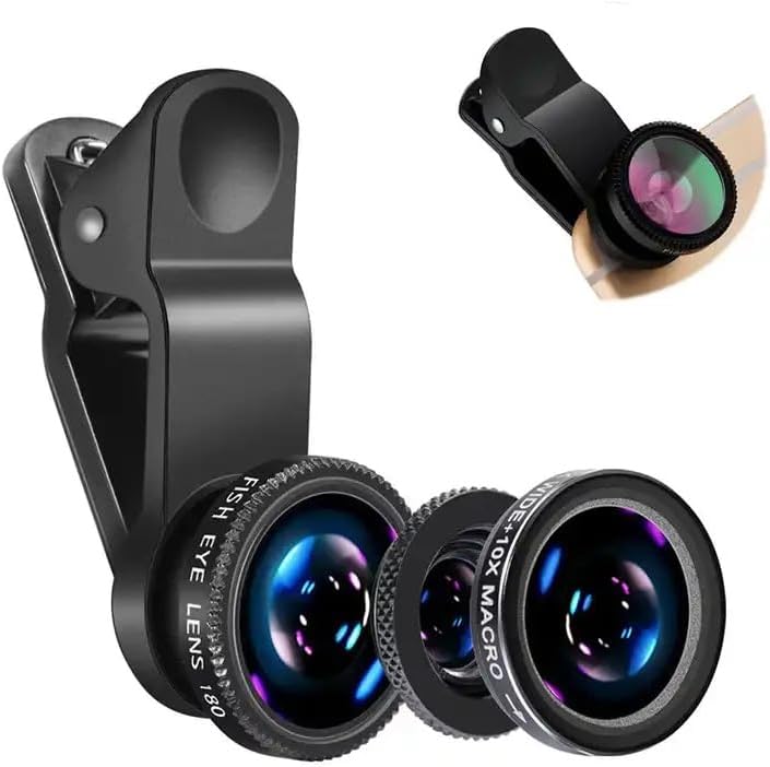 Lens Camera Clip - Lente de Câmera 3 em 1