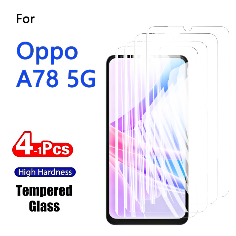 1-4pcs protetores de tela para - Oppo A78 avaliação e preço