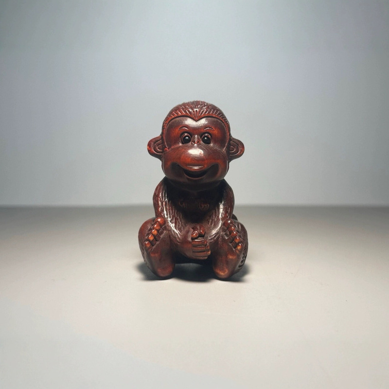 Estatueta de macaco esculpida  - Phone Accessories Market avaliação e preço