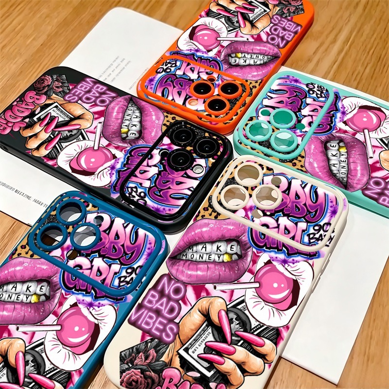 Capa de Celular Hip Hop com Es - Phone Accessories For Girls avaliação e preço