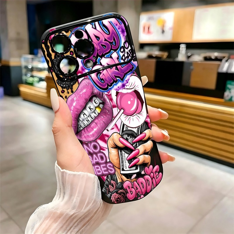 Capa de Celular Hip Hop com Es - Phone Accessories For Girls avaliação e preço