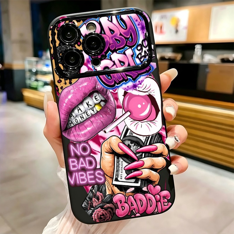 Capa de Celular Hip Hop com Es - Phone Accessories For Girls avaliação e preço