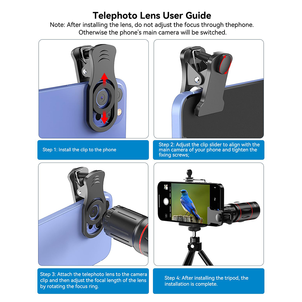 Lente Telefoto 18/36/64X para  - Lens Camera Clip avaliação e preço