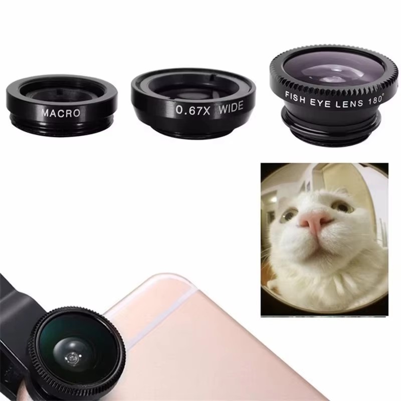 Lente Fisheye 3 em 1 para Tele - Lens Camera Clip avaliação e preço