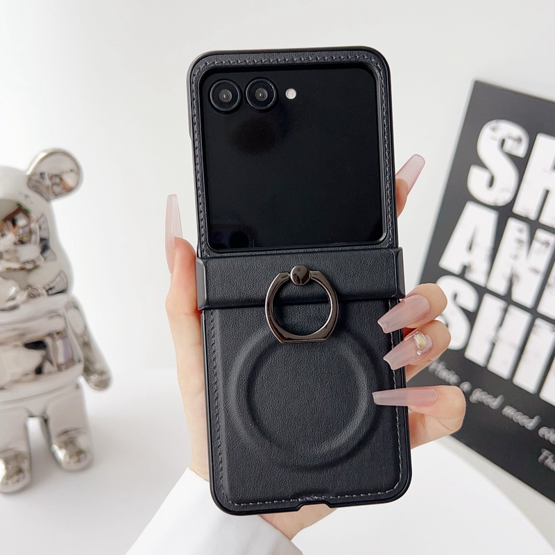Capa de Couro com Suporte Magn - Phone Accessories Ring avaliação e preço