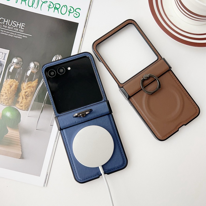 Capa de Couro com Suporte Magn - Phone Accessories Ring avaliação e preço