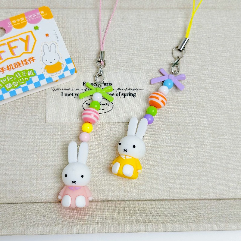 Kawaii miffy decoração do tele - Phone Accessories For Teen Girls avaliação e preço