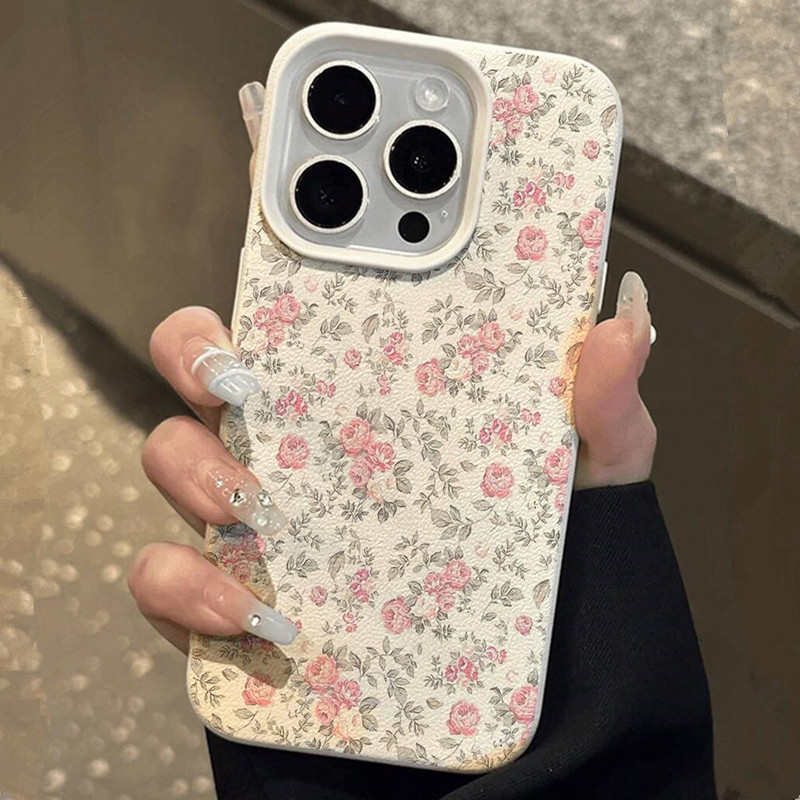 Adorável menina floral branco  - Phone Accessories For Girls avaliação e preço