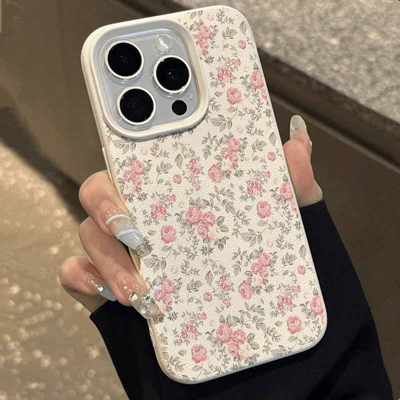 Adorável menina floral branco  - Phone Accessories For Girls avaliação e preço